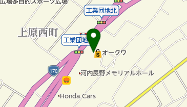 オークワ河内長野店の地図画像