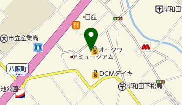 オークワウィンディ岸和田店の地図画像
