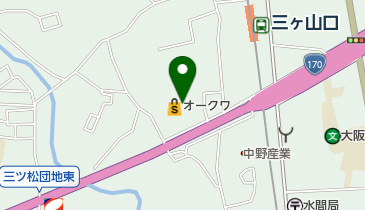 オークワ貝塚三ツ松店の地図画像