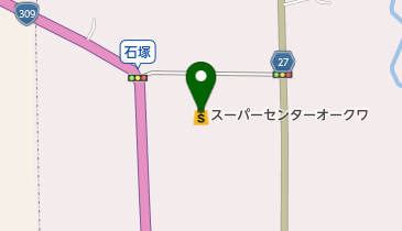 スーパーセンターオークワ河南店の地図画像
