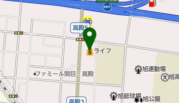 ライフ高殿店の地図画像