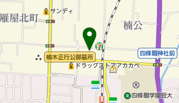 ラッキー四条畷店の地図画像
