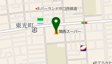 関西スーパー西郷店の地図画像