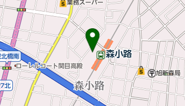 スーパーナショナル森小路店の地図画像