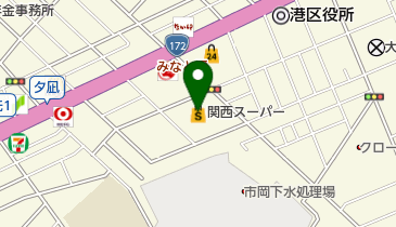 関西スーパー市岡店の地図画像