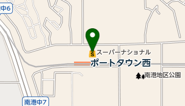 スーパーナショナル南港店の地図画像