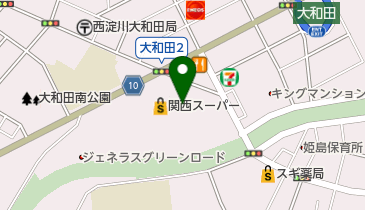 関西スーパー大和田店の地図画像