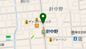 スーパーマーケットKINSHO近商ストア針中野店の地図画像