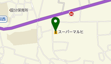 スーパーマルヒ国分店の地図画像