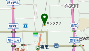 サンプラザ喜志店の地図画像