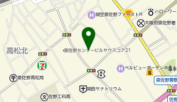 松源パレード泉佐野店の地図画像