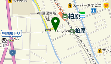 サンプラザ柏原店の地図画像