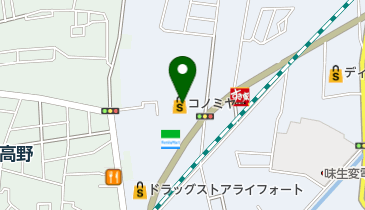 コノミヤ摂津店の地図画像