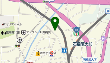 三杉屋石橋店の地図画像