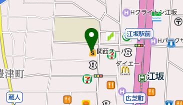 関西スーパー江坂店の地図画像