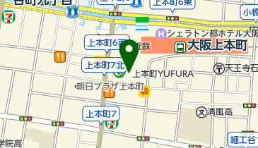 ハーベス上本町店の地図画像
