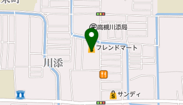 フレンドマート高槻川添店の地図画像