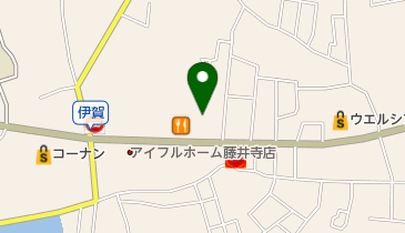 サンプラザはびきの伊賀店の地図画像