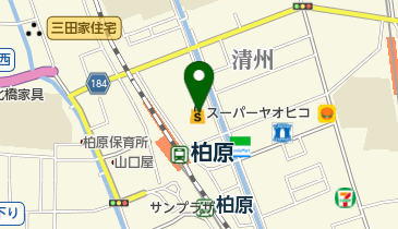 スーパーヤオヒコ柏原店の地図画像