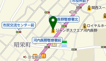 松源河内長野店」(河内長野市-その他スーパー-〒586-0024)の地図