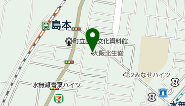 コープ島本の地図画像