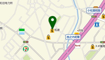 松源岸和田西之内店の地図画像