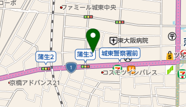 業務用食品館城東中央店の地図画像