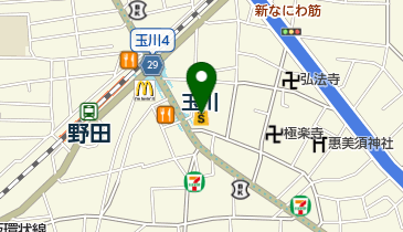 阪急オアシス福島玉川店の地図画像
