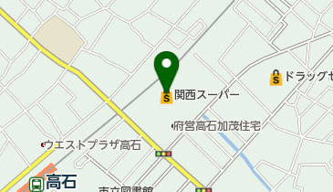 関西スーパー高石駅前店の地図画像