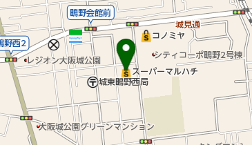 スーパーマルハチ鴫野店の地図画像