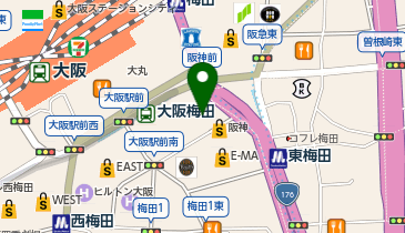 パントリー阪神梅田本店の地図画像