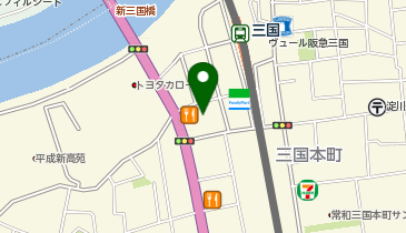 コーヨー阪急三国店の地図画像