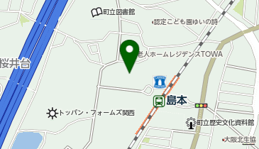 スーパーマルヤス島本駅前店の地図画像