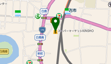 スーパーマーケットKINSHO近商ストア近鉄プラザ古市店の地図画像