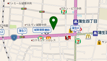 コノミヤ蒲生四丁目店の地図画像