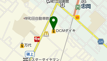 DCM岸和田店の地図画像