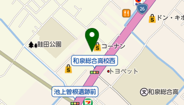 ホームセンターコーナン泉大津店の地図画像