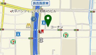 ホームセンターコーナン長吉長原店の地図画像