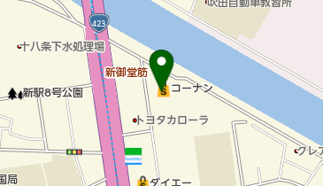 コーナンPRO東三国店の地図画像