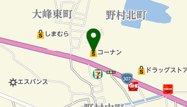 ホームセンターコーナン枚方野村店の地図画像