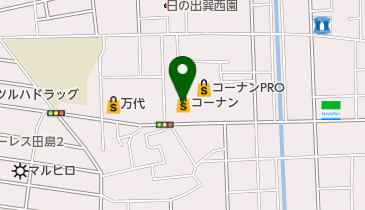 ホームセンターコーナン生野店の地図画像
