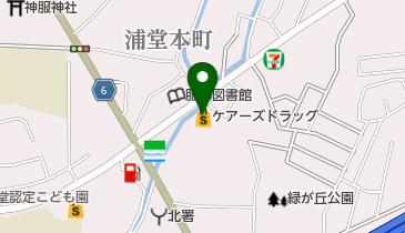 ケアーズドラッグ浦堂店の地図画像