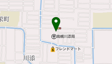 ケアーズドラッグ川添店の地図画像