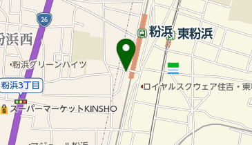 オーエスドラッグ粉浜店の地図画像