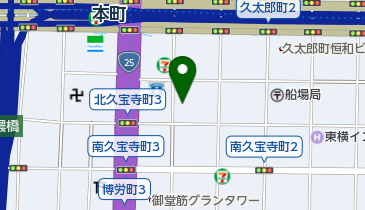 オーエスドラッグ新船場店の地図画像