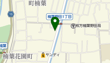 ドラッグストアライフォートくずは店の地図画像