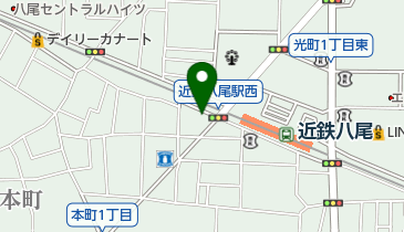 オーエスドラッグ八尾店の地図画像
