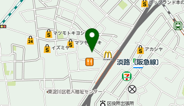 オーエスドラッグ淡路店の地図画像
