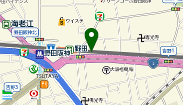 ドラッグアカカベ野田阪神店の地図画像