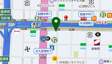 ドラッグアカカベせんば心斎橋店の地図画像